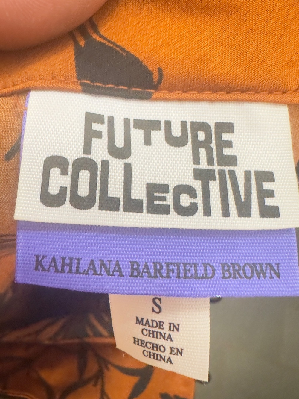 Future Collective Bronze Black Asymmetrical Midi Dress S - Picture 6 of 12